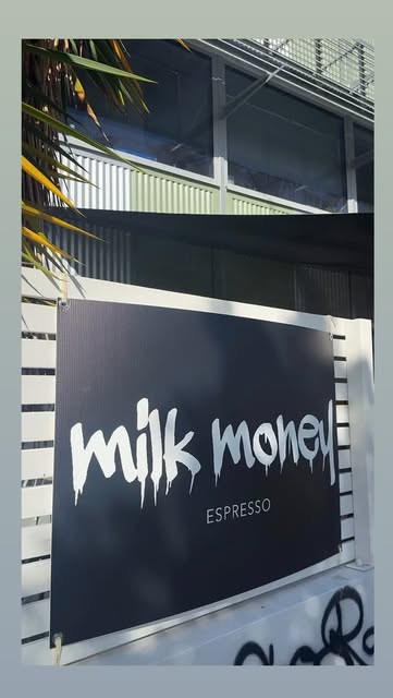 Milk Money Espresso exterior sign in Robina